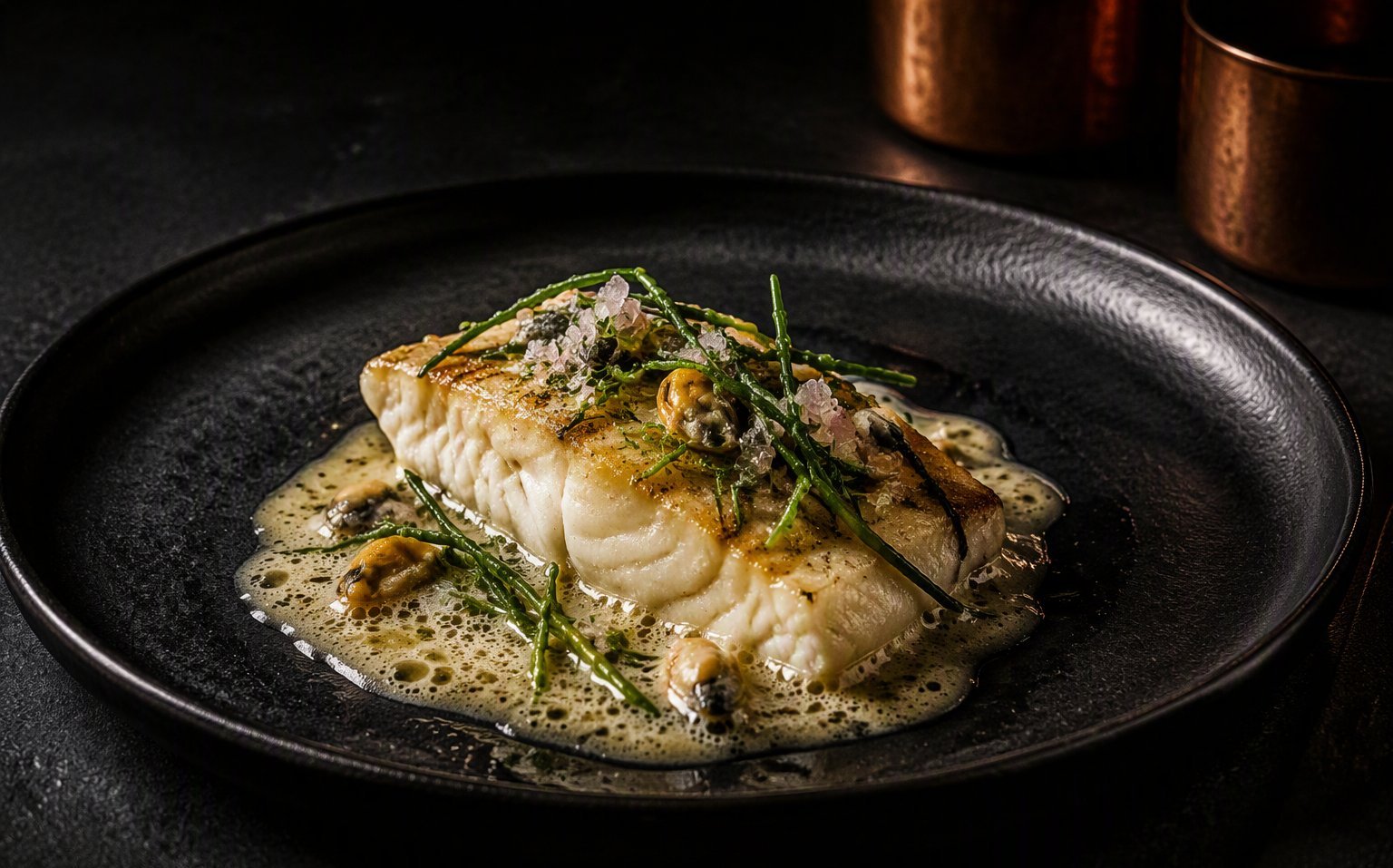 Poisson de ligne, beurre blanc au champagne — démonstration