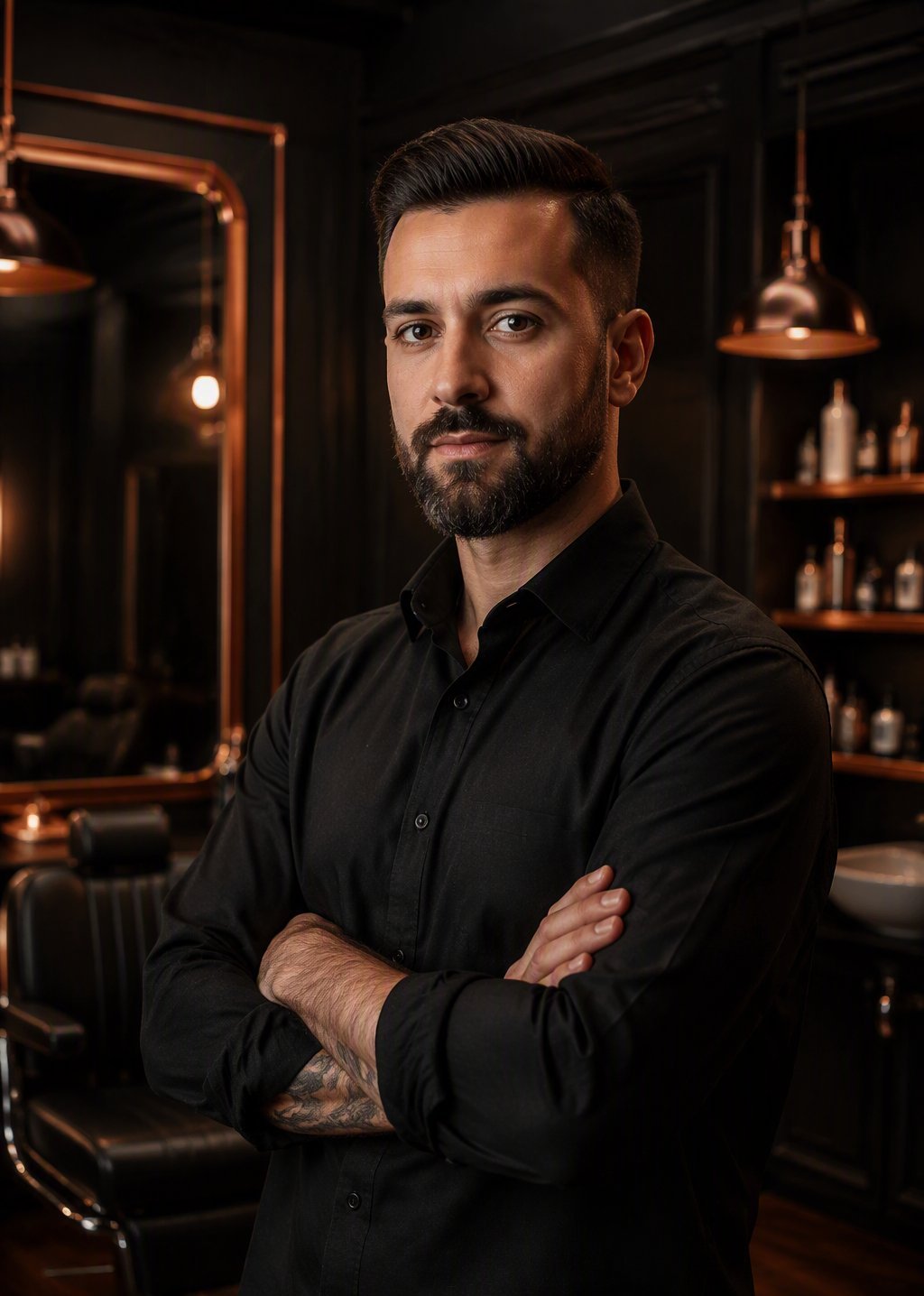 Le barbier, Coupes homme & barbe — démonstration