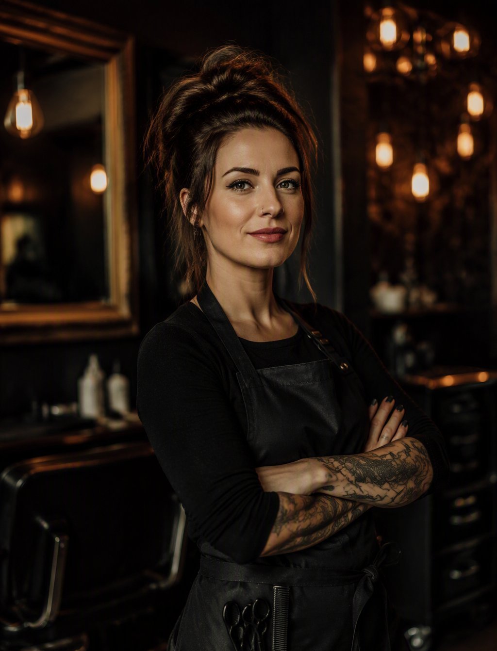 La fondatrice, Coupe & direction artistique — démonstration