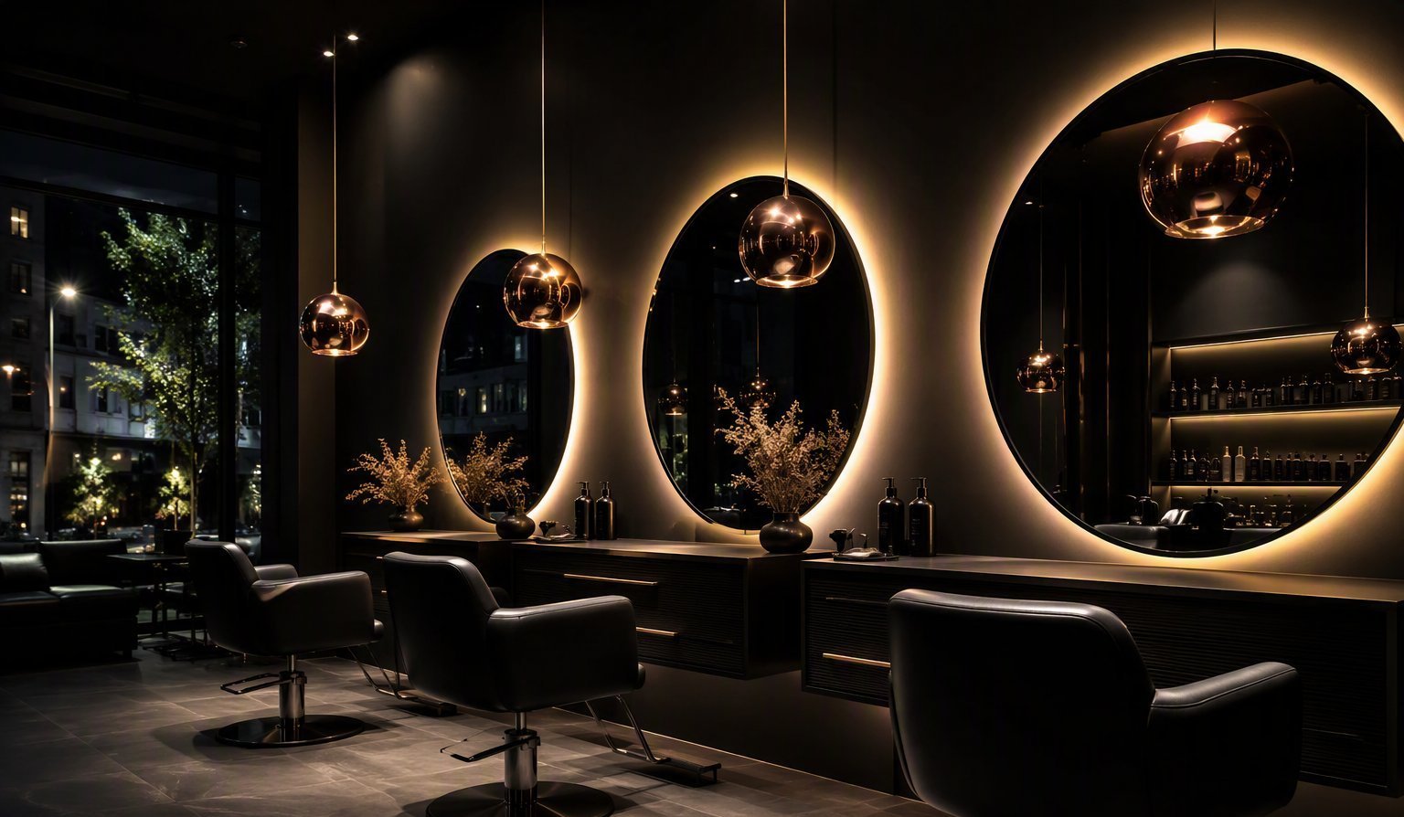 L'intérieur du salon — démonstration